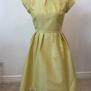 Yellow Patterned Dress